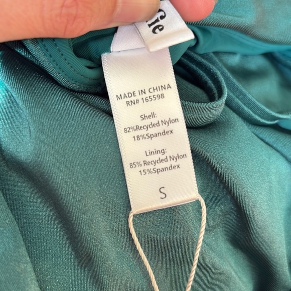 Andie Mana One piece Swimsuit Ceramic Teal size S NWT - Picture 4 of 7